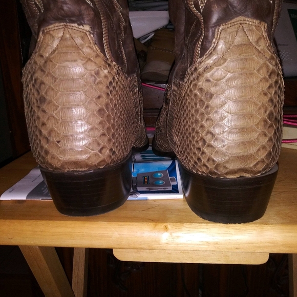 Dan Post handcrafted Omaha python boots